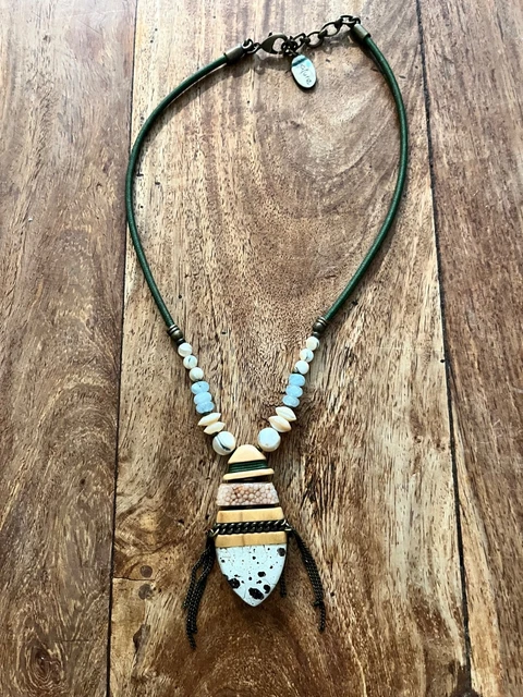 Collier initiale personnalisé - Couleurs nature