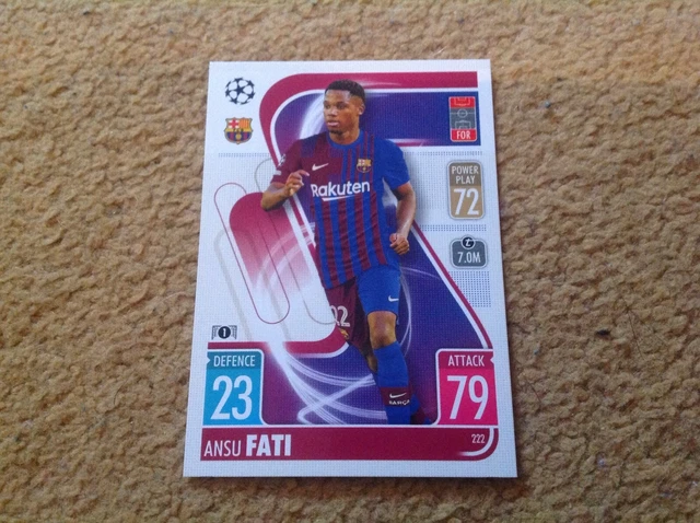 Carte Topps 30 Ans UCL N°033 - Pedri & Ansu Fati - FC Barcelone - Édition 2022