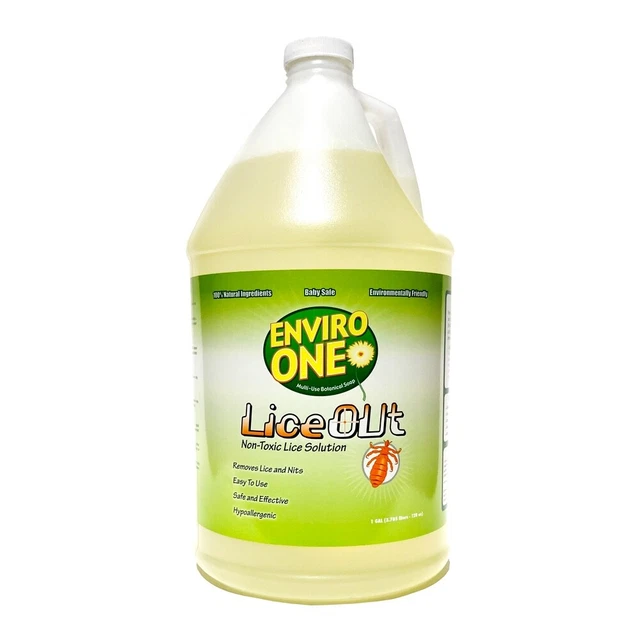 Non-Toxic Head Lice Treatment FAMILY SIZE + Comb (1 Gallon) FREE EXPEDITE SHIP