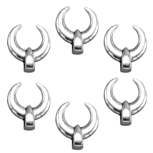 100 stücke Legierung Ox Hörner Anhänger Charme DIY Schmuckherstellung Zubehör