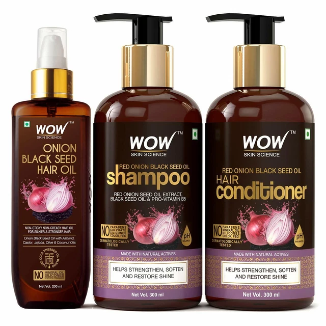 WOW Pelle Science Cipolla Olio Ultimate Capelli Cura Kit, Confezione 1