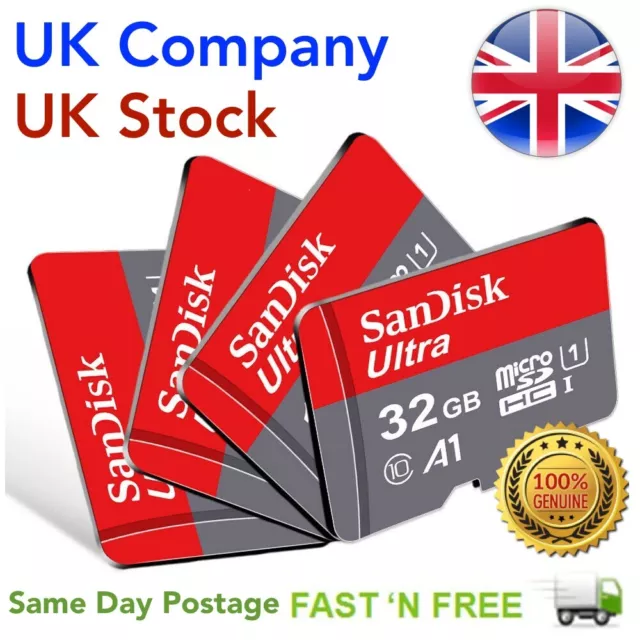 SanDisk Ultra Micro SD Memory Card Class 10 SDHC SDXC 32GB 64GB 128GB 256GB TF 3