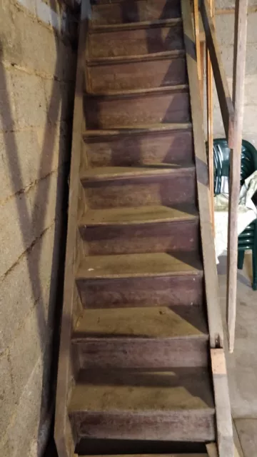 alte Treppe Holztreppe, 40er Jahre,  geeignet für Fachwerkhaus