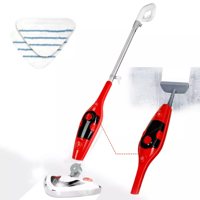 New 1500W Steam Mop 12-in-1 Hot Cleaner Floor Carpet Window Washer Hand Steamer