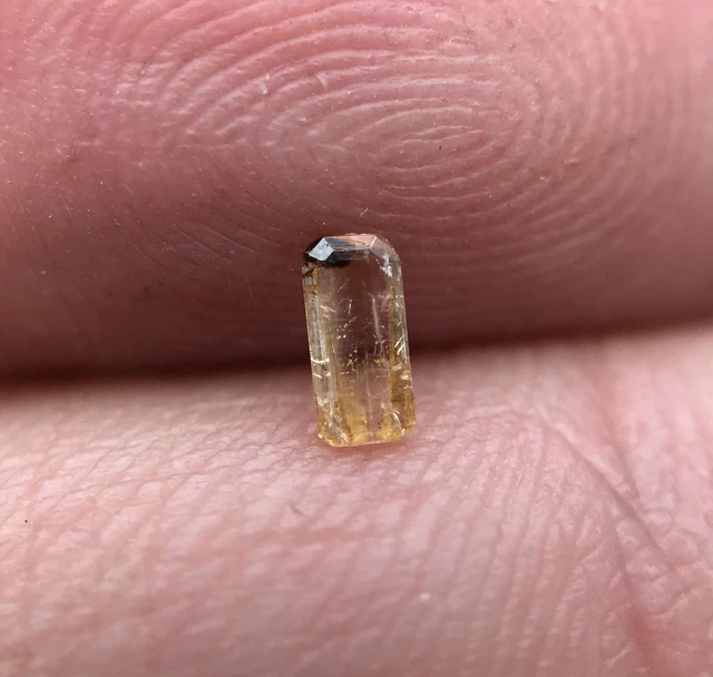 0.08 CT Eosphorite cut gemstone from Skardu Pakistan