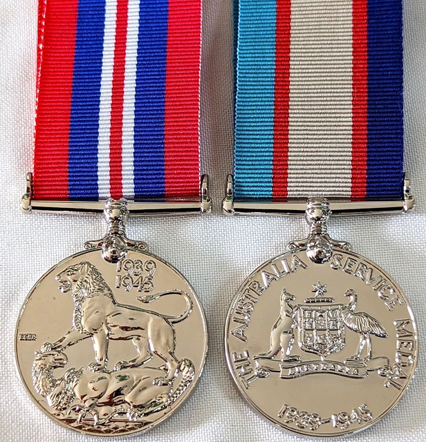 WW2 AUSTRALIA MILITARY militia & home front medals replica army navy