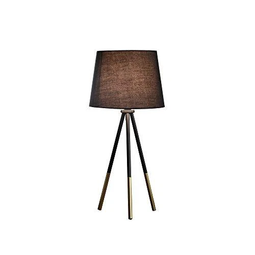 International Hbl2132 Devon Matte Black/gold Metal Tripod Leg Table Lamp