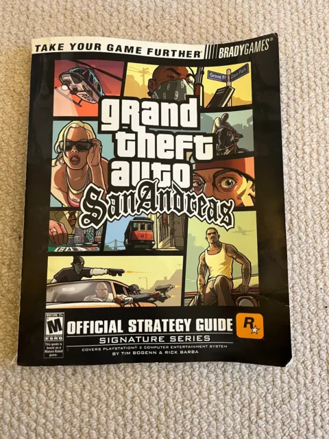 Grand Theft Auto San Andreas Official Strategy Guide Game Book By Bradygames