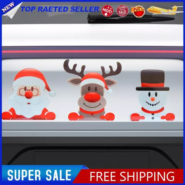 Reflective Sticker Car Decor Magnetic Decal Light Bulb for Christmas Auto Decor