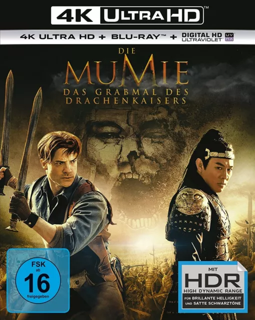 Die Mumie:das Grabmal Des Drachenkaiser (B.fraser/J.li/) 2 Ultra Hd Blu-Ray New