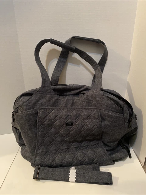 NWOT LUG Pontoon Weekender CarryOn Travel Gym Tote Bag Grey Shoulder Strap