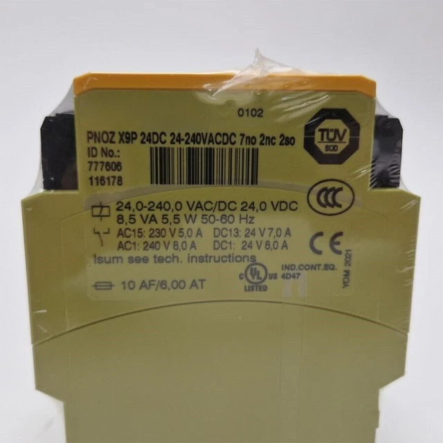 Safety Relay 24V PNOZ X9P 777606 For PILZ