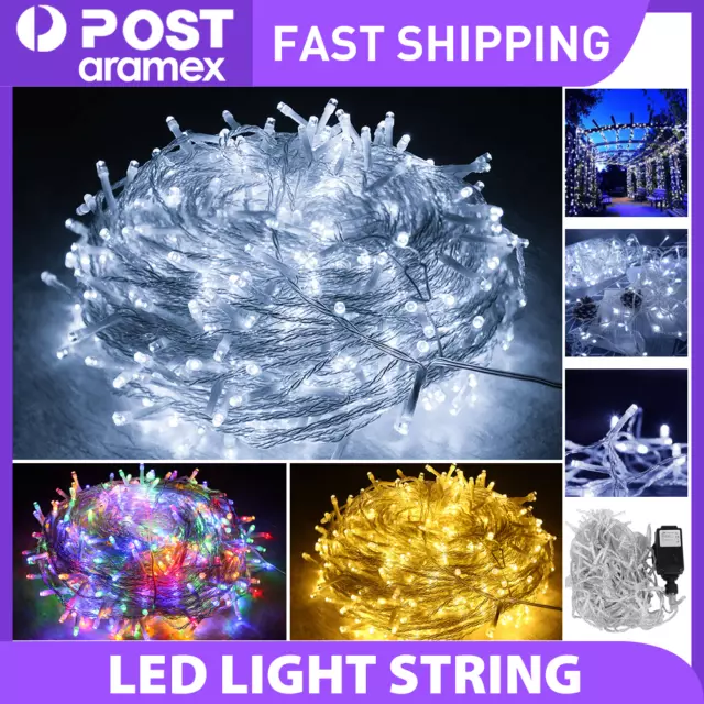 100M 500LED  Warm Cool White Fairy Christmas String Strip Lights Party Outdoor