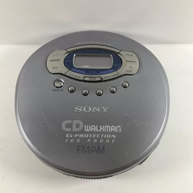 Sony D-FJ61 CD Player Walkman G-Protection, Jog Proof FM/AM Working
