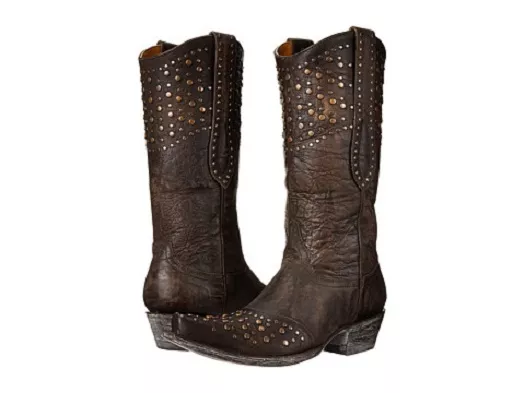 New Old Gringo Leigh Anne L676-2 Chocolate Brown Womens Boots $610 Retail Sz 8.5