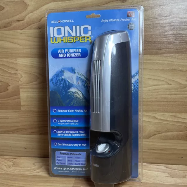 BELL HOWELL Ionic Wisper Air Purifier Ionizer ASOTV 23.02