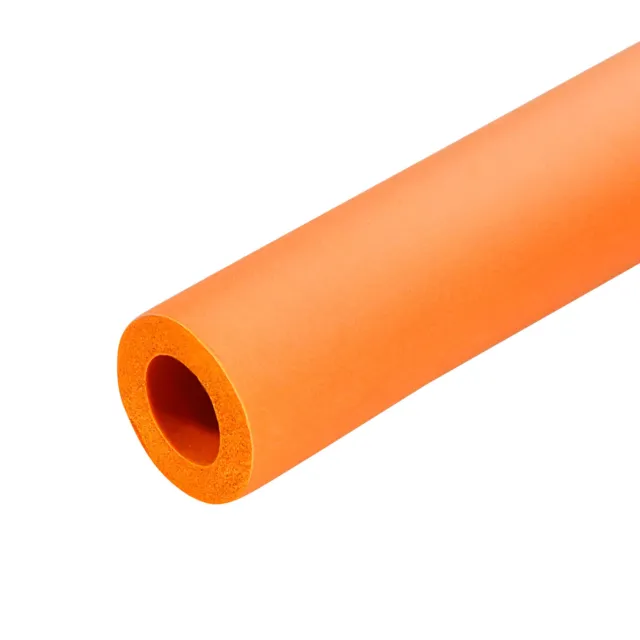 Foam Grip Tubing Handle Grips 12mm ID 22mm OD 6.6ft Orange for Tools Handle