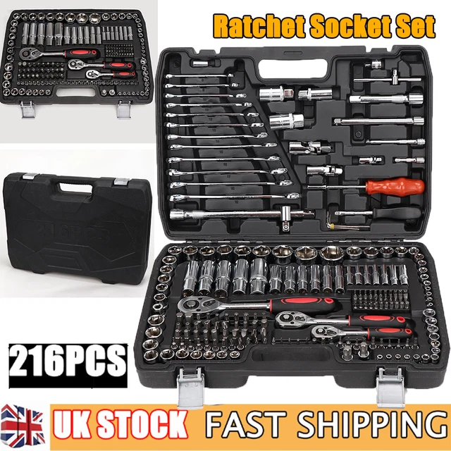 46pc Spanner Socket Screwdriver Set 1/4 Car Repair Tool Ratchet Wrench – German Audio Tech