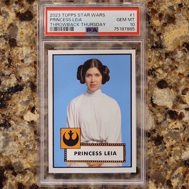 2023 Topps Star Wars Throwback Thursday #1 Princess Leia PSA 10 GEM MT