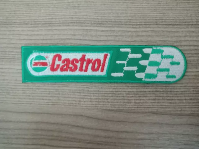 CASTROL Motor Gas & Oil Car Sport Racing MotoGP Iron on Patch Embroidered SEW on