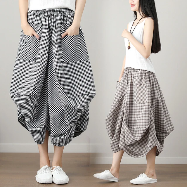 Pantalon Bloomer Femme Ethnique - Coton, Taille Unique, Jambes Larges, Neuf Avec étiquettes