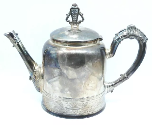 Antique PAIRPOINT Silver Plate Aesthetic Teapot NO MONOGRAM