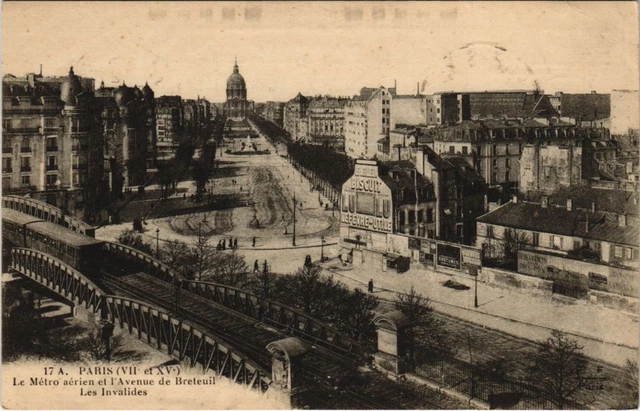 CPA PARIS 7th and 15th - Le Métro aerial et l'Avenue de Breteuil (55514)