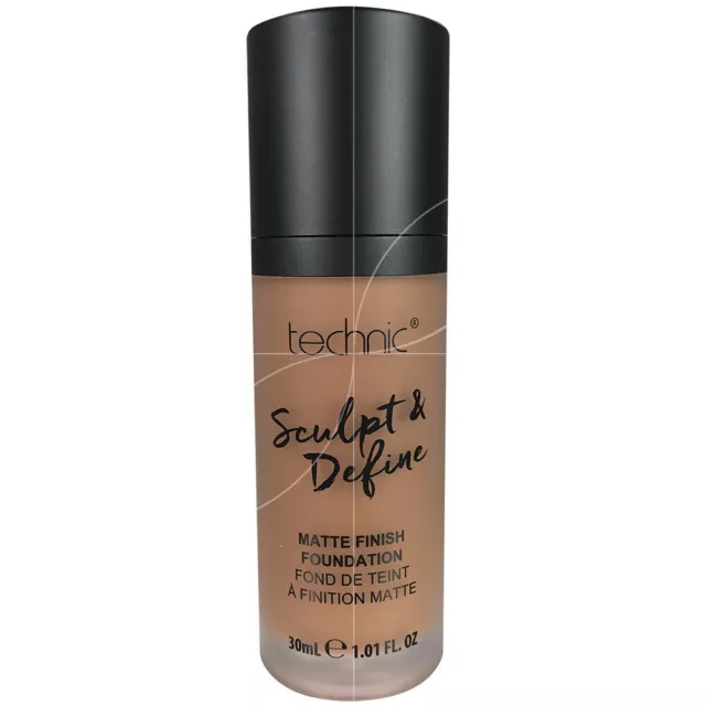 technic - Fond de teint Sculpt & Define finition mat Chestnut -