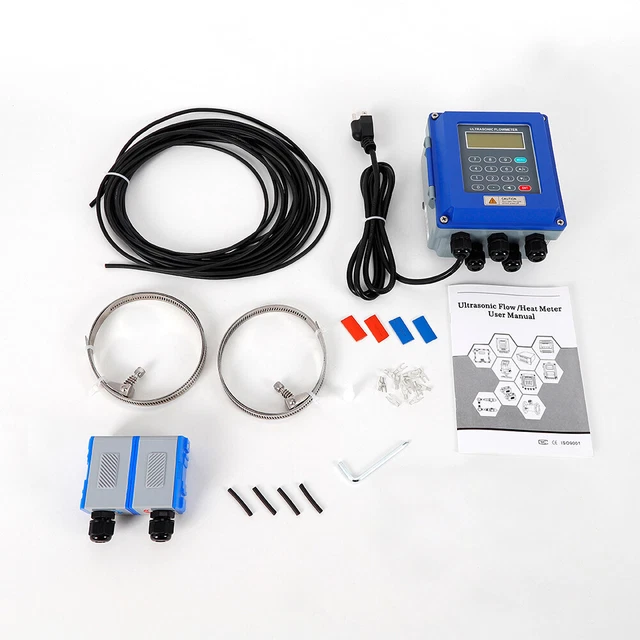 Digital Flowmeter Lcd Display TM-1 Transducer DN50~700mm TUF-2000B Flow Meter
