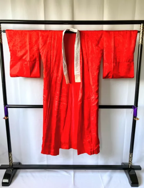 Vintage Japanese Juban kimono - Women's NagaJuban Kimono Robe