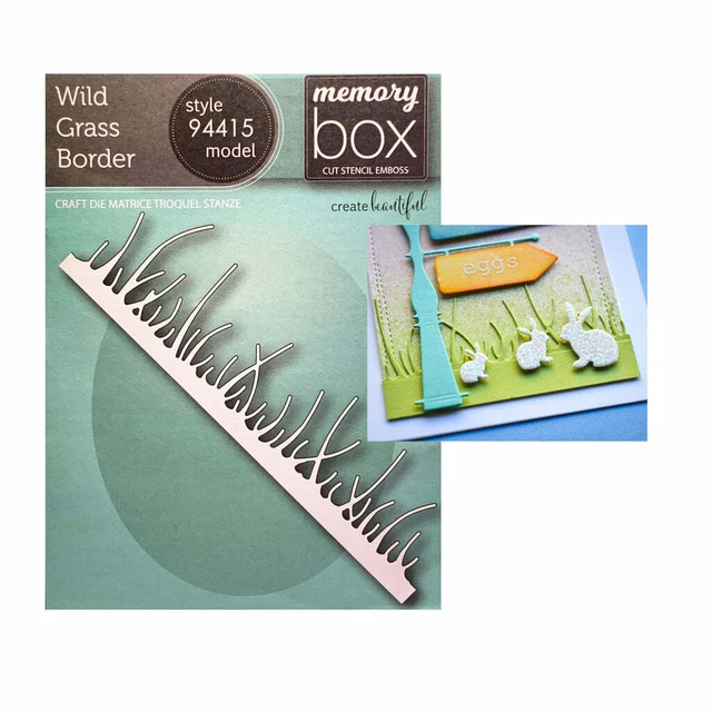 Memory Box Discontinued Cutting Die Wild Grass Border #94415