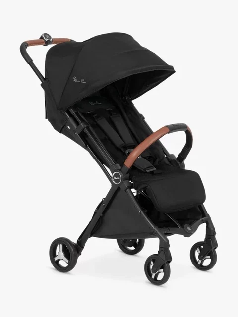 SILVER CROSS JET 3 Compact Stroller Cabin Approved Buggy Black