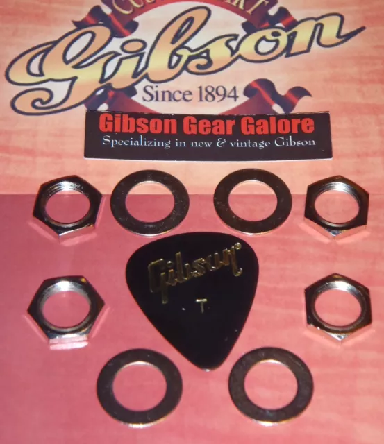 Gibson Les Paul Nut Washer Set Nickel Control Board CTS Pot STD Guitar Parts SG