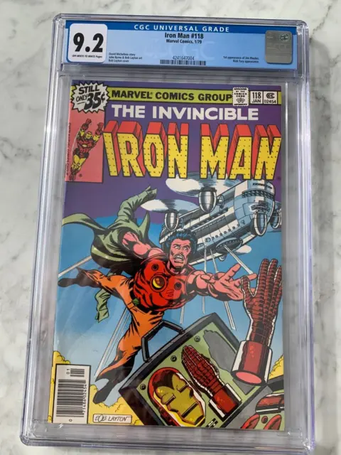 Invincible Iron Man # 118 CGC 9.2 1st Appearance of James "Rhodey" Rhodes