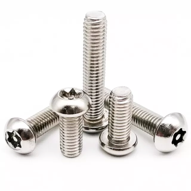 M2-M12 SUS304 Pin Six-Lobe Torx Button Pan Head Tamper Proof Security Screw Bolt