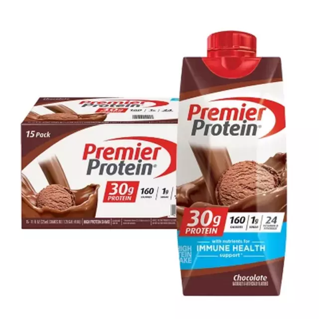 Premier Protein 30G. High Protein Shake, Chocolate (11 Fl. Oz., 15 Pk)
