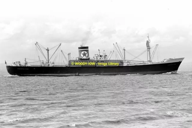 mc1848 - Blue Star Cargo Ship - Newcastle Star , built 1956 - photograph 6x4