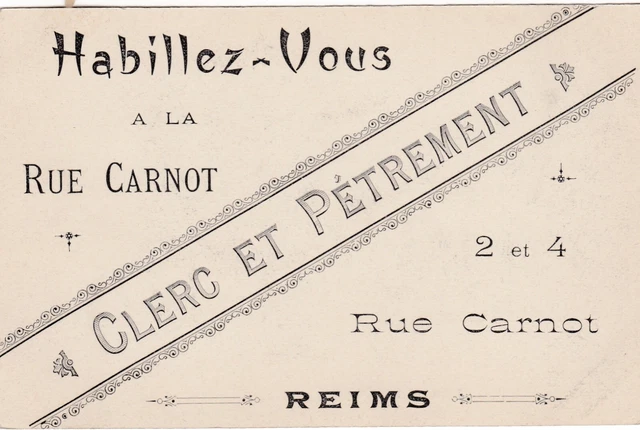 CPA 51 REIMS Place Royale Pub au dos CLERC & PETREMENT 2/4 rue Carnot REIMS
