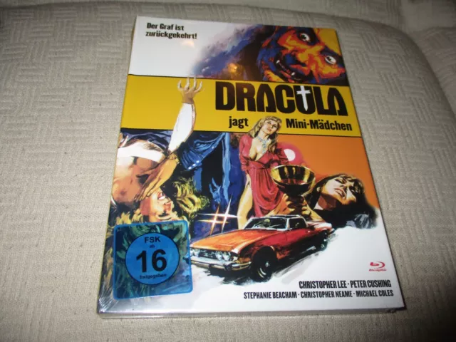 Dracula jagt Mini Mädchen - Mediabook (Blu-Ray/Dvd) (Christopher Lee) NEU