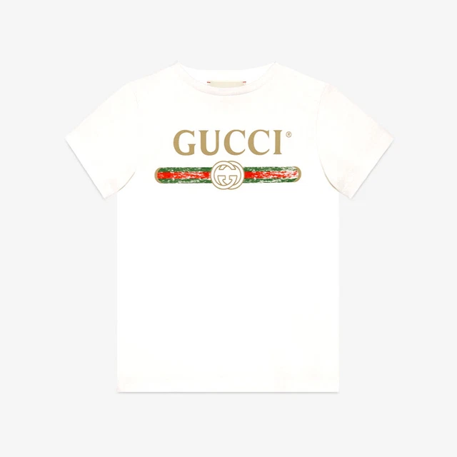 T-shirt Gucci Bambini Gucci Logo - Bianco