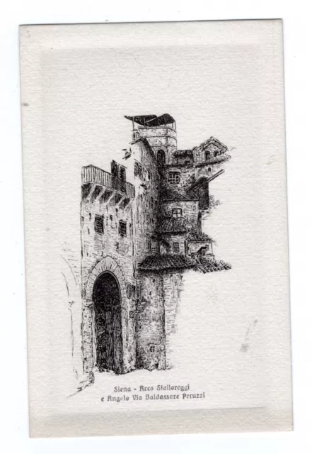 Siena  Arco Stailoreggi Cartolina Nr 20  Ill.  Petrucci  Ediz.giuntini Nv