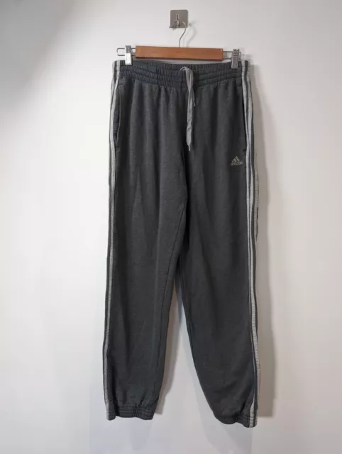 adidas Joggers Tracksuit Bottoms Performance Essentials Fleece Size Small Grey