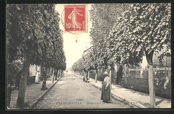 CPA Franconville, Boulevard de la Mairie