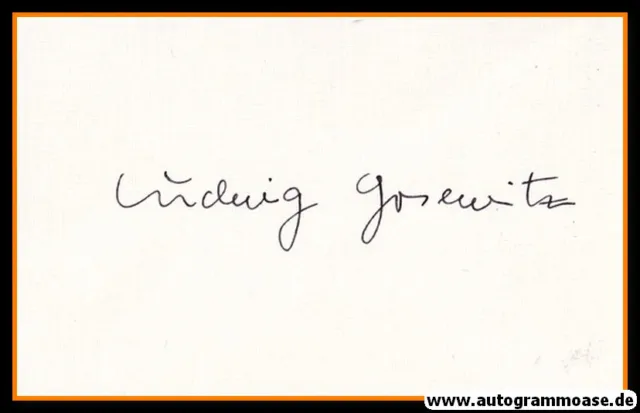 Autograph Kunst | Ludwig GOSEWITZ