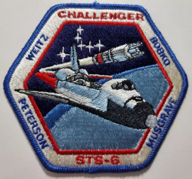 Original NASA Patch Aufnäher Space Shuttle Challenger STS-6 Weitz Bobko Peterson