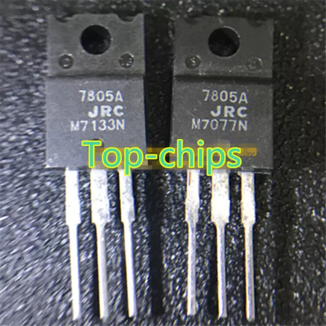 10 x 7805A JRC7805A NJM7805FA TO-220F 3 TERMINAL POSITIVE VOLTAGE REGULATOR