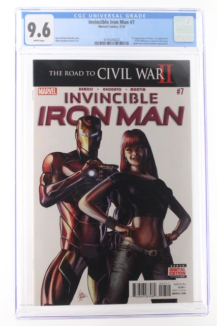 Invincible Iron Man #7 - Marvel 2016 CGC 9.6 1st Appearance of Tomoe. 1st Appear