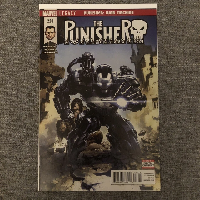 Punisher #220 2nd app Frank Castle as War Machine 2018 Clayton Crain cover NM