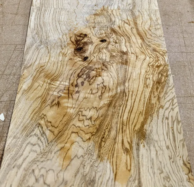 Olive Ash Burl real wood veneer 9" x 38" with paper backer AA grade 1/40" thick