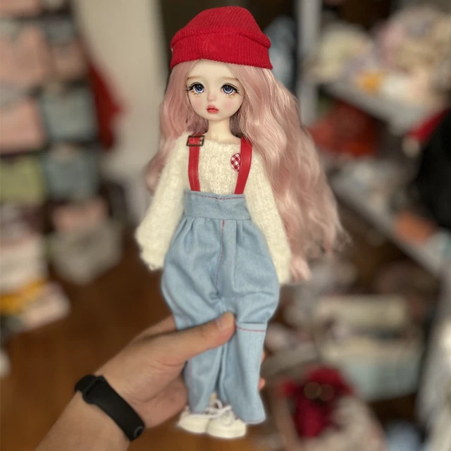 ÉPISSURE SPHÉRIQUE FEMME BJD Poupée 28CM Fille BJD Poupée Avec Chapeau Mignon EUR 71,76